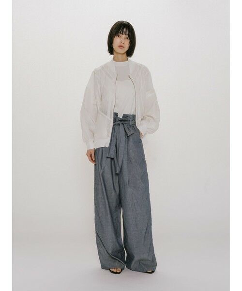 MIDIUMISOLID / ミディウミソリッド その他パンツ | MIDIUMISOLID for Ladies シアーデニムイージーパンツ | 詳細11