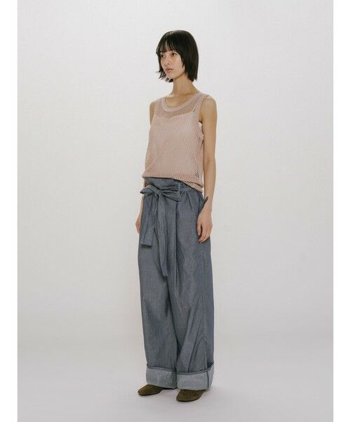 MIDIUMISOLID / ミディウミソリッド その他パンツ | MIDIUMISOLID for Ladies シアーデニムイージーパンツ | 詳細3