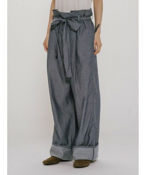 MIDIUMISOLID / ミディウミソリッド その他パンツ | MIDIUMISOLID for Ladies シアーデニムイージーパンツ | 詳細7