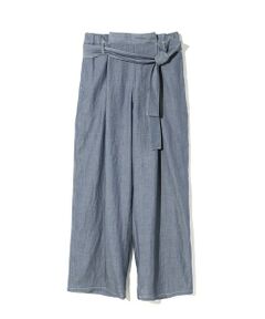 MIDIUMISOLID / ミディウミソリッド その他パンツ | MIDIUMISOLID for Ladies シアーデニムイージーパンツ（BLEACH）