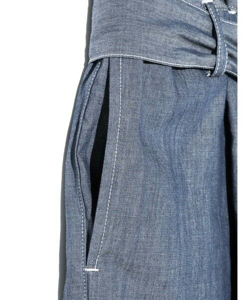 MIDIUMISOLID / ミディウミソリッド その他パンツ | MIDIUMISOLID for Ladies シアーデニムイージーパンツ（BLEACH） | 詳細3