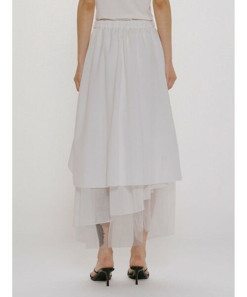 MIDIUMISOLID / ミディウミソリッド ミニ・ひざ丈スカート | MIDIUMISOLID for Ladies アシンメトリーティアードスカート | 詳細8