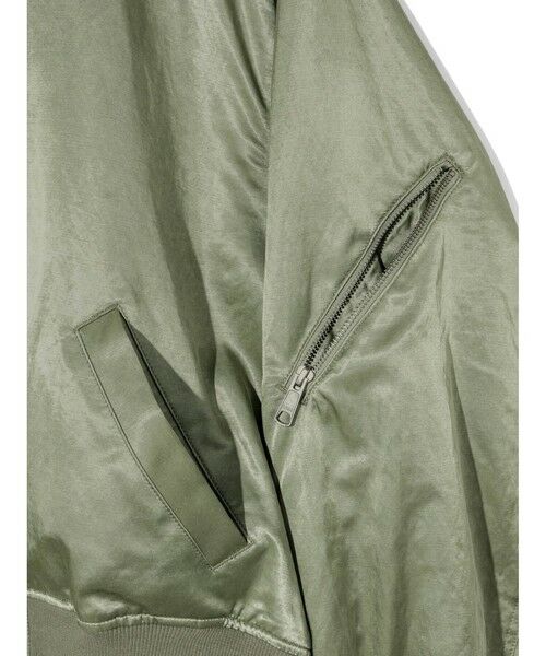 MIDIUMISOLID / ミディウミソリッド テーラードジャケット | MIDIUMISOLID Men’s ブリーチサテンMA-1 | 詳細6