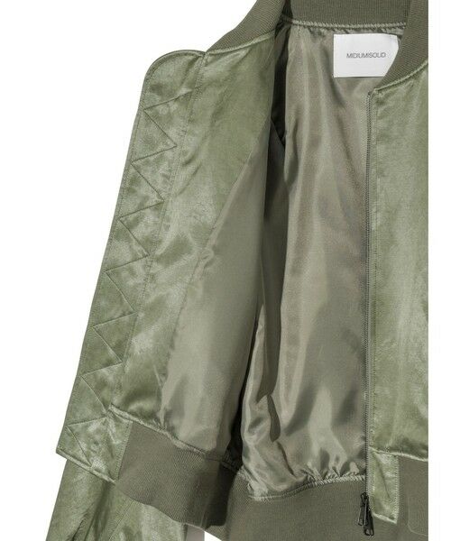 MIDIUMISOLID / ミディウミソリッド テーラードジャケット | MIDIUMISOLID Men’s ブリーチサテンMA-1 | 詳細7