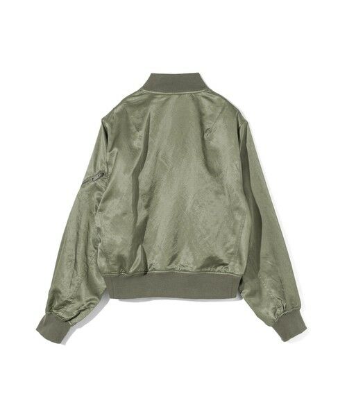 MIDIUMISOLID / ミディウミソリッド テーラードジャケット | MIDIUMISOLID Men’s ブリーチサテンMA-1 | 詳細8