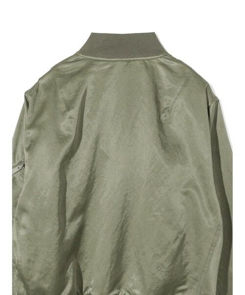 MIDIUMISOLID / ミディウミソリッド テーラードジャケット | MIDIUMISOLID Men’s ブリーチサテンMA-1 | 詳細9