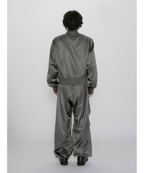 MIDIUMISOLID / ミディウミソリッド テーラードジャケット | MIDIUMISOLID Men’s ブリーチサテンMA-1 | 詳細19