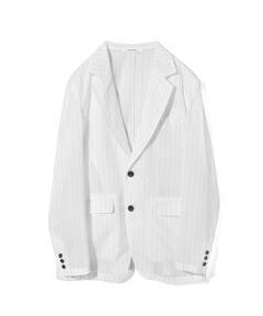 MIDIUMISOLID / ミディウミソリッド テーラードジャケット | MIDIUMISOLID Men’s シアーストライプジャケット