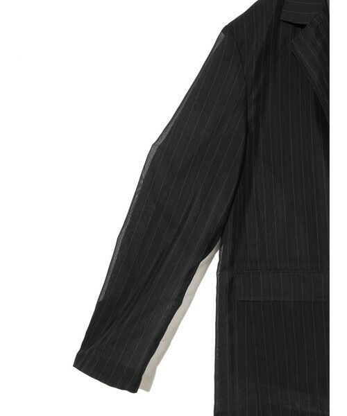 MIDIUMISOLID / ミディウミソリッド テーラードジャケット | MIDIUMISOLID Men’s シアーストライプジャケット | 詳細12