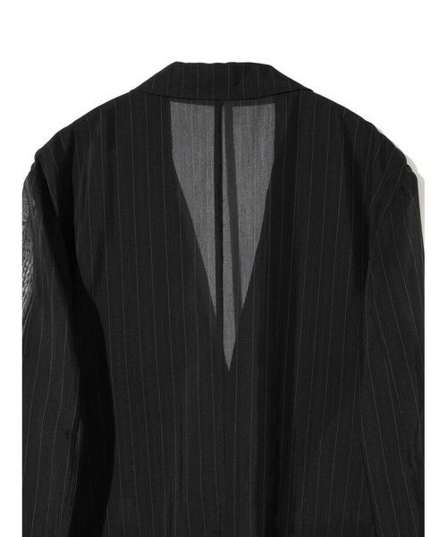 MIDIUMISOLID / ミディウミソリッド テーラードジャケット | MIDIUMISOLID Men’s シアーストライプジャケット | 詳細16