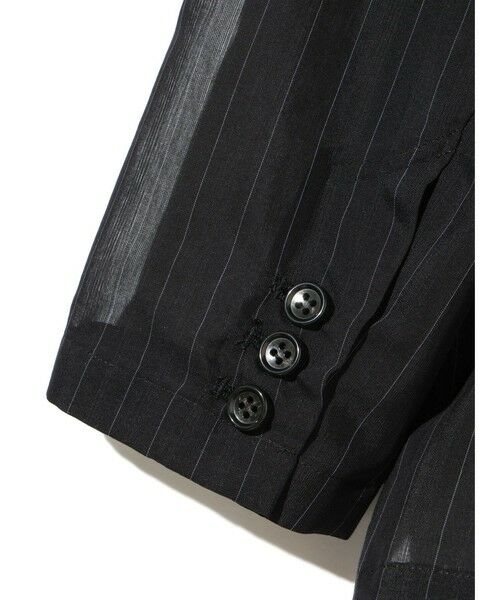 MIDIUMISOLID / ミディウミソリッド テーラードジャケット | MIDIUMISOLID Men’s シアーストライプジャケット | 詳細17