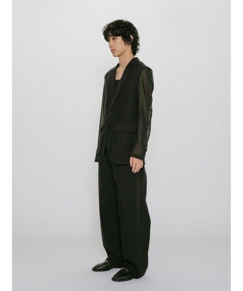 MIDIUMISOLID / ミディウミソリッド テーラードジャケット | MIDIUMISOLID Men’s シアーストライプジャケット | 詳細8