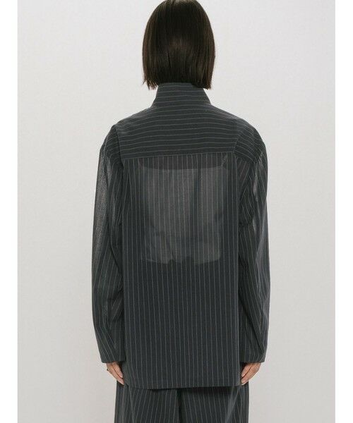 MIDIUMISOLID / ミディウミソリッド テーラードジャケット | MIDIUMISOLID for Ladies シースルージップジャケット | 詳細5