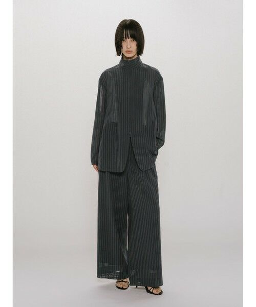 MIDIUMISOLID / ミディウミソリッド テーラードジャケット | MIDIUMISOLID for Ladies シースルージップジャケット | 詳細6