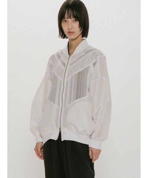 MIDIUMISOLID / ミディウミソリッド テーラードジャケット | MIDIUMISOLID for Ladies マテリアルミックスジャケット | 詳細3