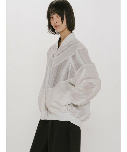 MIDIUMISOLID / ミディウミソリッド テーラードジャケット | MIDIUMISOLID for Ladies マテリアルミックスジャケット | 詳細4