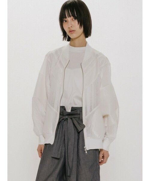 MIDIUMISOLID / ミディウミソリッド テーラードジャケット | MIDIUMISOLID for Ladies マテリアルミックスジャケット | 詳細6