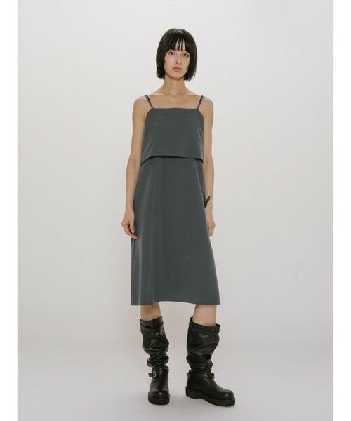 MIDIUMISOLID / ミディウミソリッド ドレス | MIDIUMISOLID for Ladies レイヤードキャミソールワンピース | 詳細9