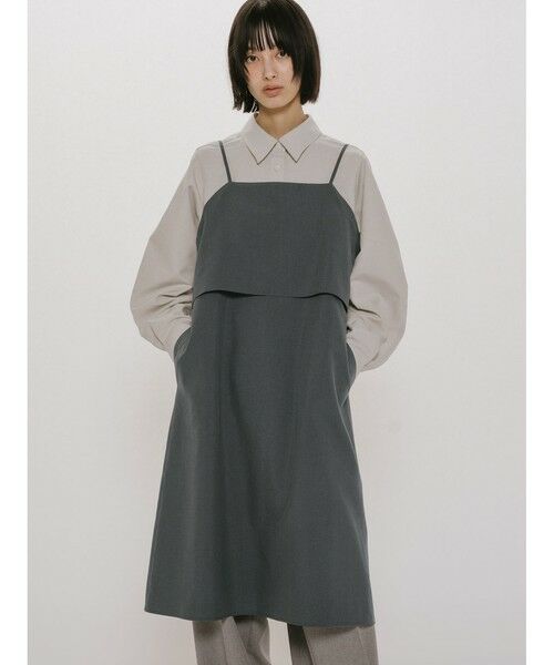 MIDIUMISOLID / ミディウミソリッド ドレス | MIDIUMISOLID for Ladies レイヤードキャミソールワンピース | 詳細7