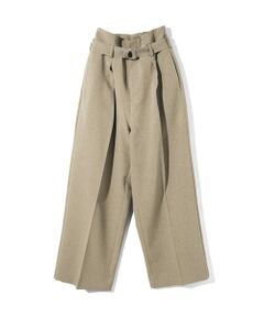 MIDIUMISOLID / ミディウミソリッド その他パンツ | MIDIUMISOLID for Ladies ベルト付きスラックス