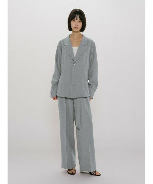 MIDIUMISOLID / ミディウミソリッド その他パンツ | MIDIUMISOLID for Ladies ベルト付きスラックス | 詳細9