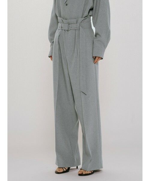 MIDIUMISOLID / ミディウミソリッド その他パンツ | MIDIUMISOLID for Ladies ベルト付きスラックス | 詳細6