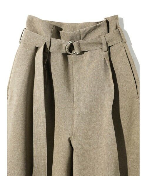 MIDIUMISOLID / ミディウミソリッド その他パンツ | MIDIUMISOLID for Ladies ベルト付きスラックス | 詳細15