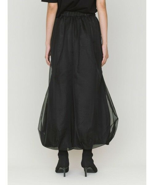 MIDIUMISOLID / ミディウミソリッド ミニ・ひざ丈スカート | MIDIUMISOLID for Ladies シアーロングバルーンスカート | 詳細12