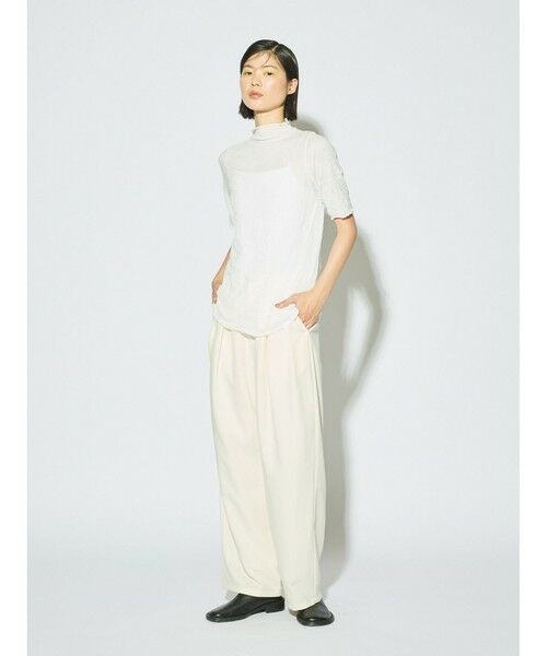 MIDIUMISOLID / ミディウミソリッド カットソー | MIDIUMISOLID for Ladies シースルーハイネックスリーブインナー | 詳細9