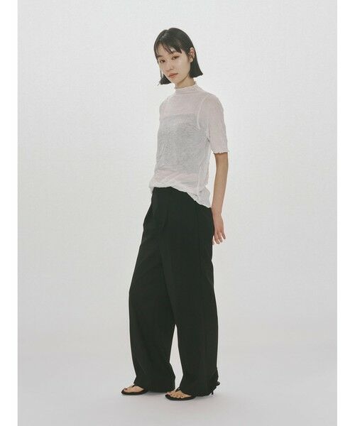 MIDIUMISOLID / ミディウミソリッド カットソー | MIDIUMISOLID for Ladies シースルーハイネックスリーブインナー | 詳細10