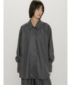 MIDIUMISOLID / ミディウミソリッド シャツ・ブラウス | MIDIUMISOLID for Ladies リラックスロングカフスシャツ