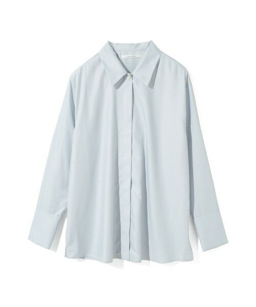 MIDIUMISOLID / ミディウミソリッド シャツ・ブラウス | MIDIUMISOLID for Ladies リラックスロングカフスシャツ（ライトブルー(color30)）