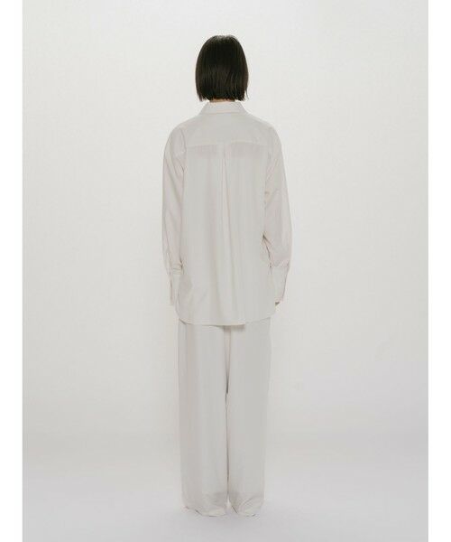 MIDIUMISOLID / ミディウミソリッド シャツ・ブラウス | MIDIUMISOLID for Ladies リラックスロングカフスシャツ | 詳細11