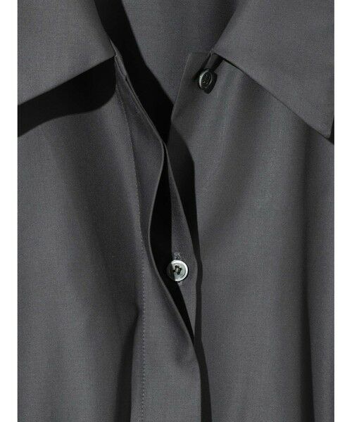 MIDIUMISOLID / ミディウミソリッド シャツ・ブラウス | MIDIUMISOLID for Ladies リラックスロングカフスシャツ | 詳細18