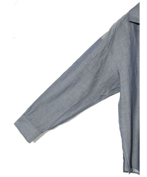 MIDIUMISOLID / ミディウミソリッド シャツ・ブラウス | MIDIUMISOLID for Ladies シアーデニムオープンカラーシャツ | 詳細12