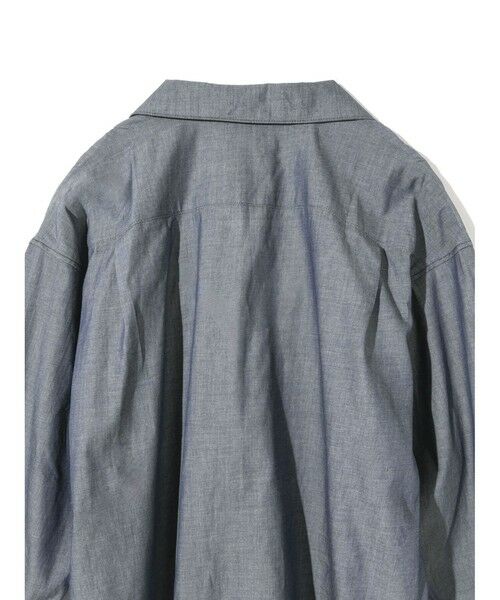 MIDIUMISOLID / ミディウミソリッド シャツ・ブラウス | MIDIUMISOLID for Ladies シアーデニムオープンカラーシャツ | 詳細15