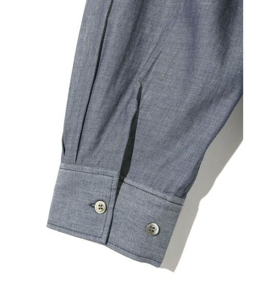 MIDIUMISOLID / ミディウミソリッド シャツ・ブラウス | MIDIUMISOLID for Ladies シアーデニムオープンカラーシャツ | 詳細16