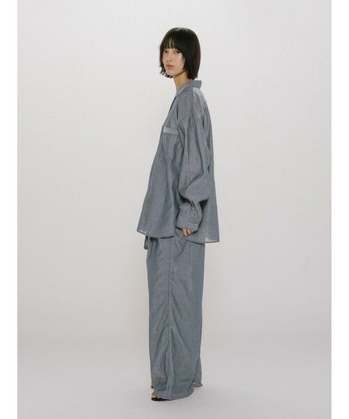 MIDIUMISOLID / ミディウミソリッド シャツ・ブラウス | MIDIUMISOLID for Ladies シアーデニムオープンカラーシャツ | 詳細9