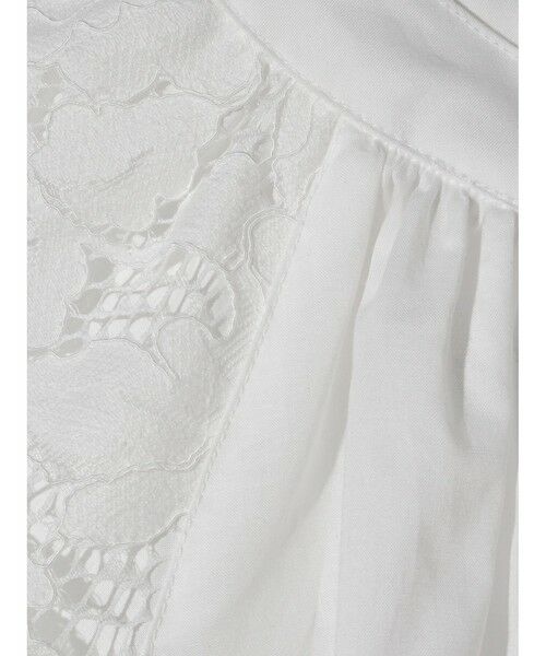 MIDIUMISOLID / ミディウミソリッド シャツ・ブラウス | MIDIUMISOLID for Ladies レースフレアブラウス | 詳細2