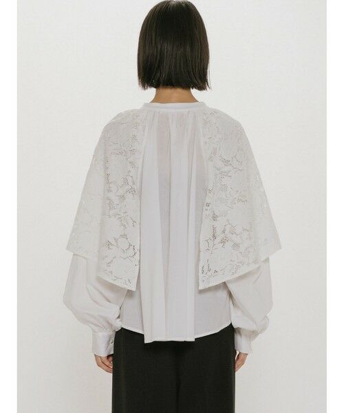 MIDIUMISOLID / ミディウミソリッド シャツ・ブラウス | MIDIUMISOLID for Ladies レースフレアブラウス | 詳細5