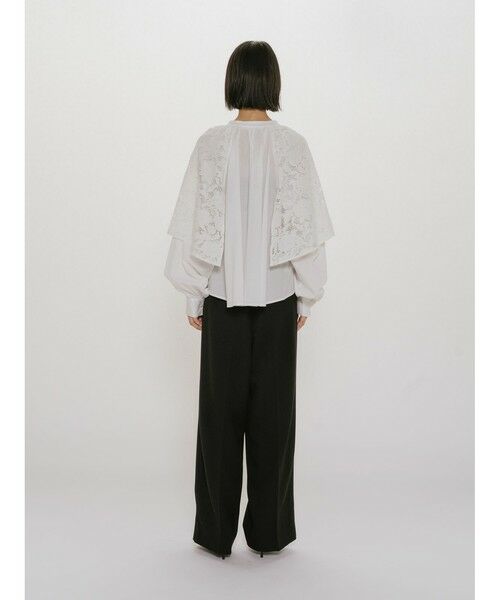 MIDIUMISOLID / ミディウミソリッド シャツ・ブラウス | MIDIUMISOLID for Ladies レースフレアブラウス | 詳細9