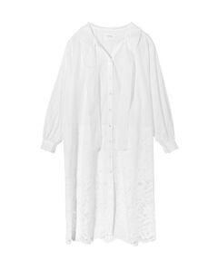 MIDIUMISOLID / ミディウミソリッド ロング・マキシ丈ワンピース | MIDIUMISOLID for Ladies レースコンビシャツワンピース