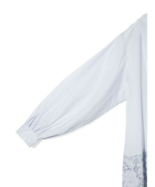 MIDIUMISOLID / ミディウミソリッド ロング・マキシ丈ワンピース | MIDIUMISOLID for Ladies レースコンビシャツワンピース | 詳細11