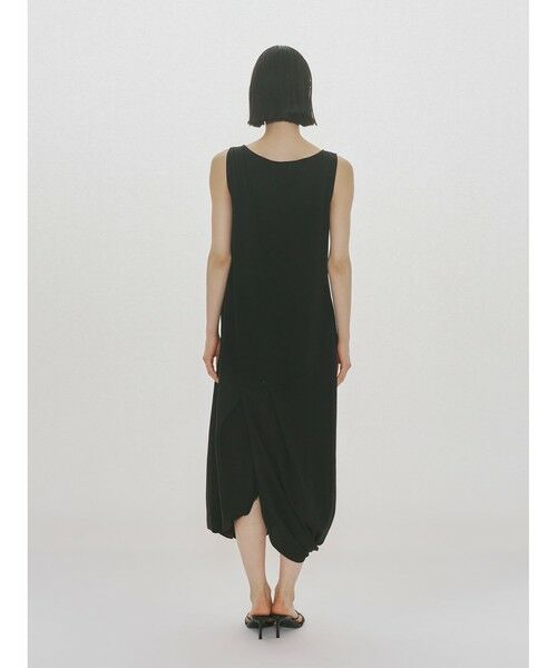 MIDIUMISOLID / ミディウミソリッド ロング・マキシ丈ワンピース | MIDIUMISOLID for Ladies ジャージツイストヘムワンピース | 詳細12