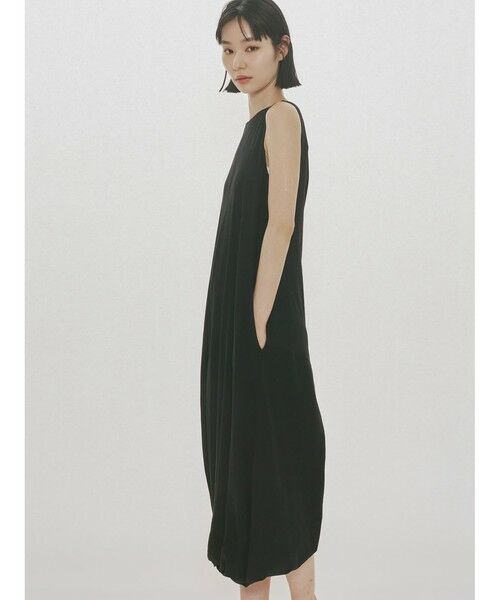 MIDIUMISOLID / ミディウミソリッド ロング・マキシ丈ワンピース | MIDIUMISOLID for Ladies ジャージツイストヘムワンピース | 詳細14