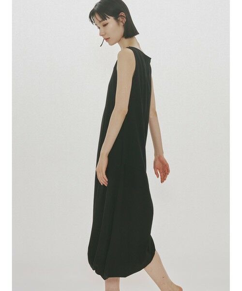 MIDIUMISOLID / ミディウミソリッド ロング・マキシ丈ワンピース | MIDIUMISOLID for Ladies ジャージツイストヘムワンピース | 詳細15