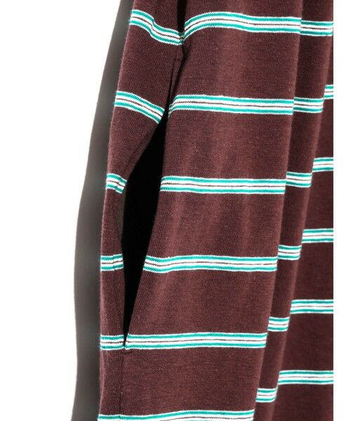 MIDIUMISOLID / ミディウミソリッド ロング・マキシ丈ワンピース | MIDIUMISOLID for Ladies マルチボーダーノースリーブワンピース | 詳細4
