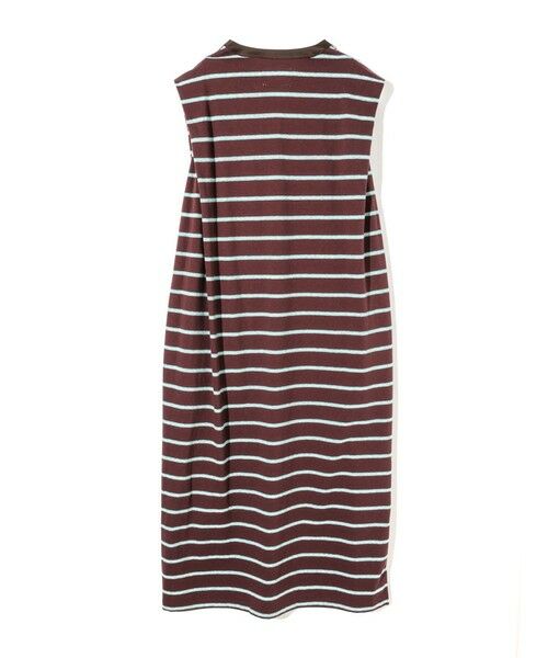 MIDIUMISOLID / ミディウミソリッド ロング・マキシ丈ワンピース | MIDIUMISOLID for Ladies マルチボーダーノースリーブワンピース | 詳細6