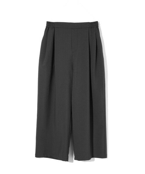 MIDIUMISOLID / ミディウミソリッド その他パンツ | MIDIUMISOLID for Ladies タックイージーパンツ（ブラック(color99)）