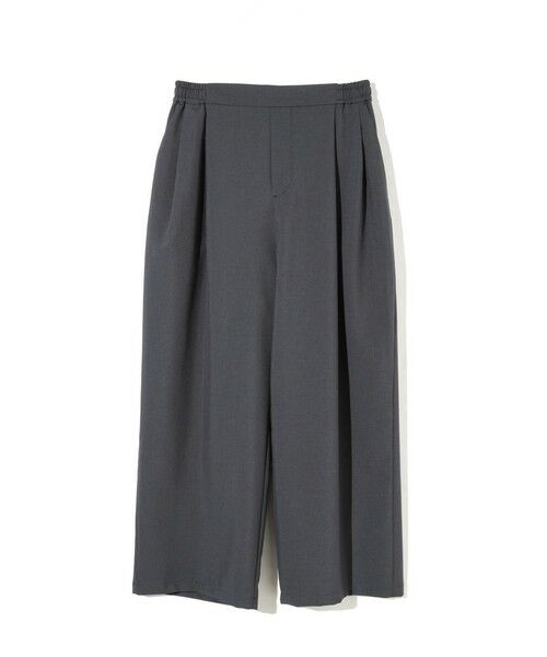 MIDIUMISOLID / ミディウミソリッド その他パンツ | MIDIUMISOLID for Ladies タックイージーパンツ（チャコールグレー(color92)）